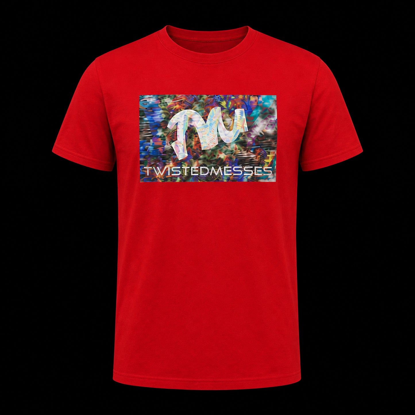 Twisted Messes Color Logo T-Shirt - Red Product View