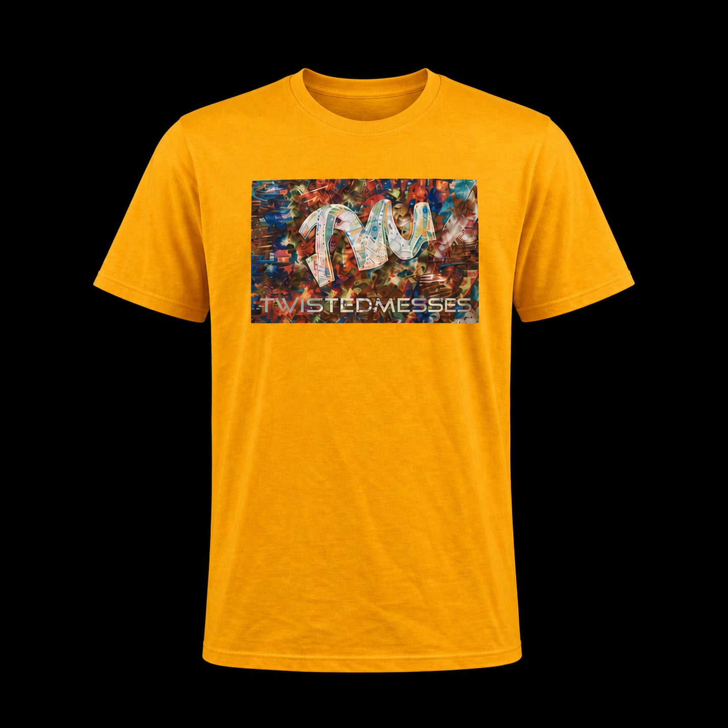 Twisted Messes Color Logo T-Shirt - Yellow Product View