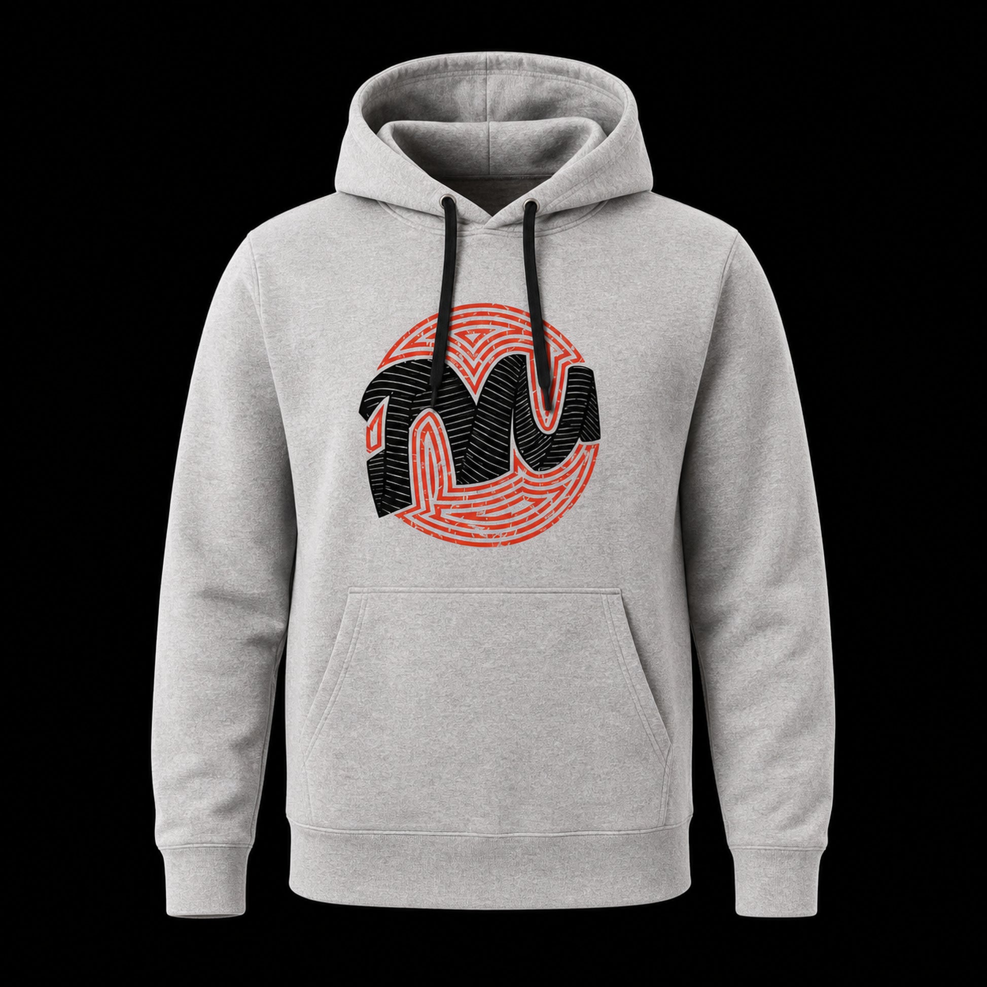 Twisted Messes Hoodie - Circular Logo - Gray - Primary