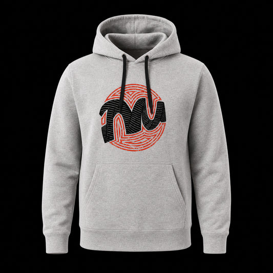 Twisted Messes Hoodie - Circular Logo - Gray - Primary