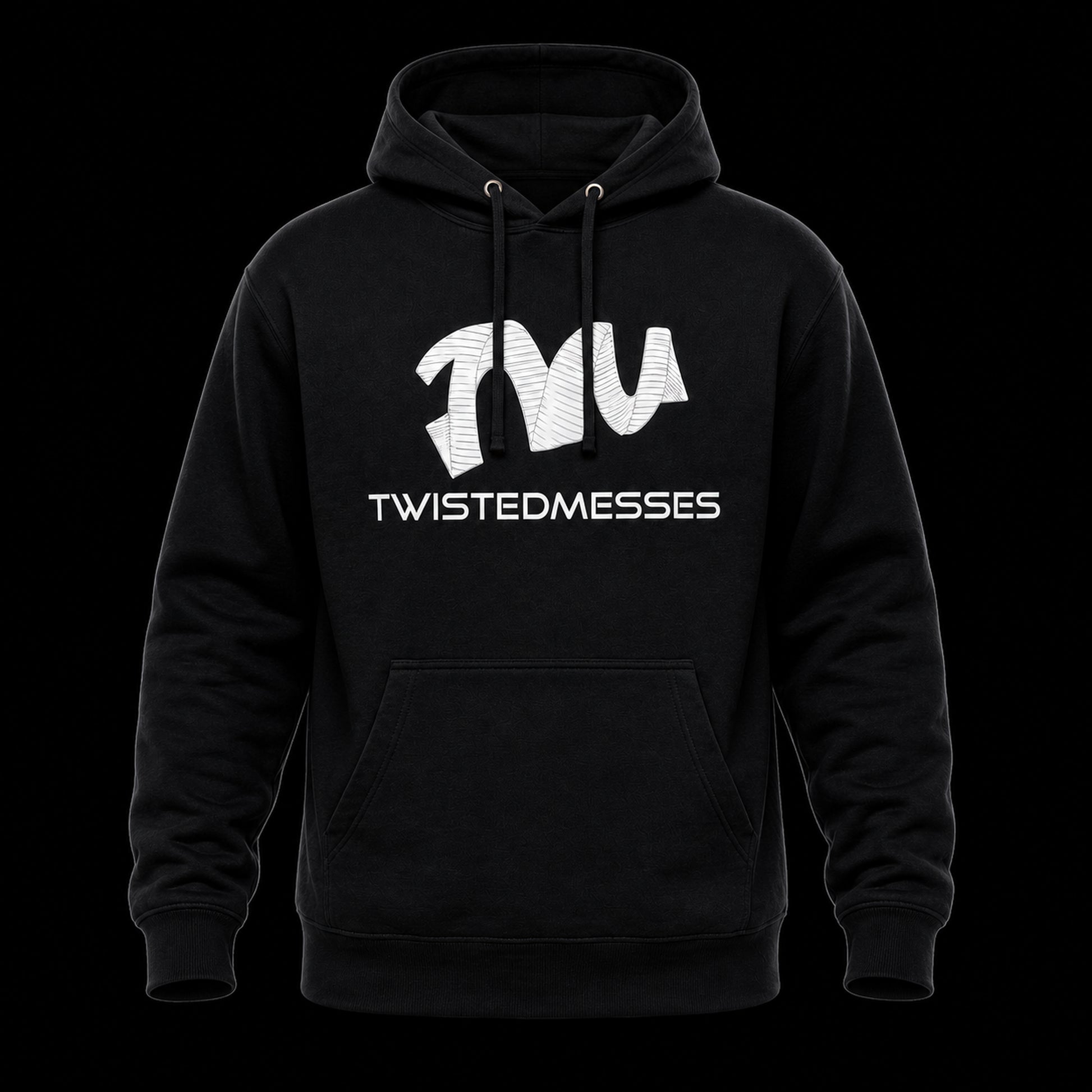 Twisted Messes Hoodie - Classic Logo - Black - Primary