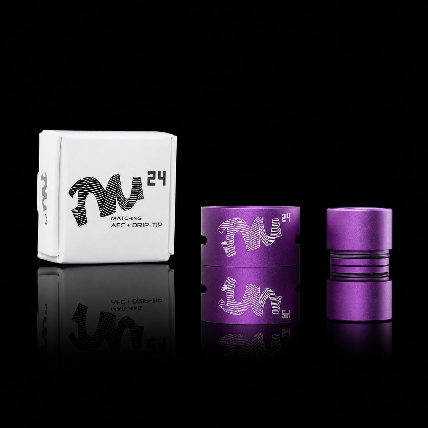 AFC Ring Drip-Tip Combo for TM24 - Aluminum Purple