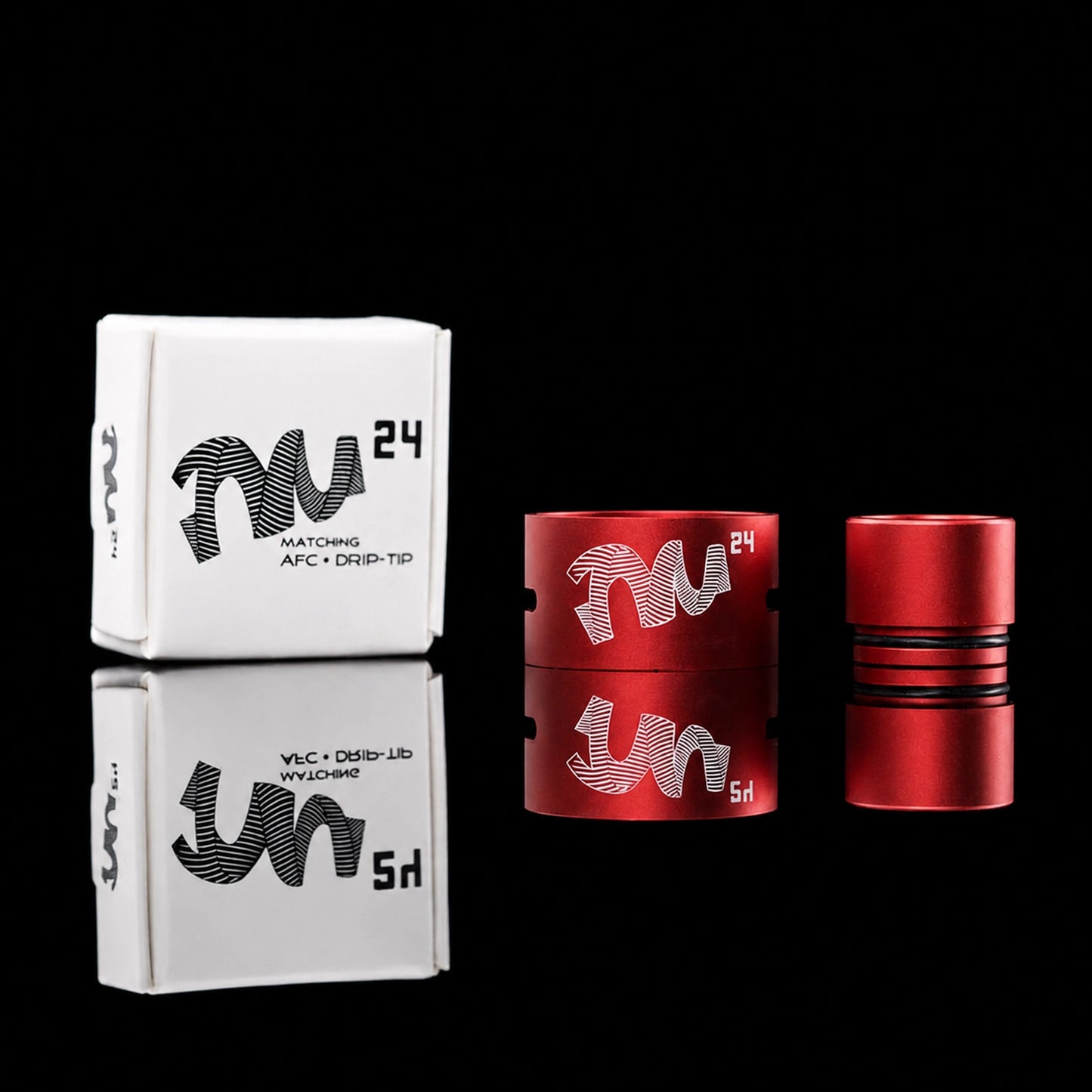 AFC Ring Drip-Tip Combo for TM24 - Aluminum Red