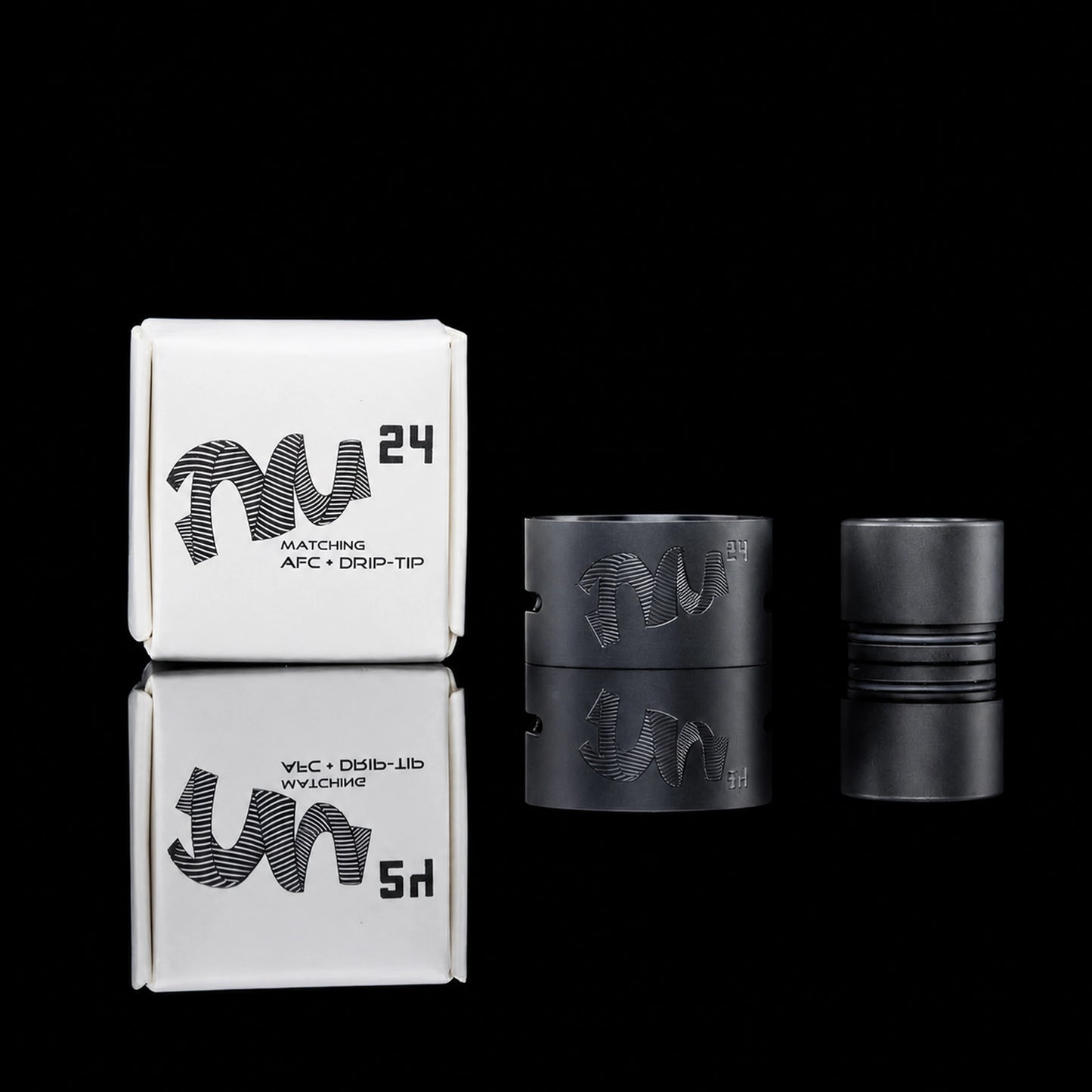 AFC Ring Drip-Tip Combo for TM24 - Stainless Matte Black