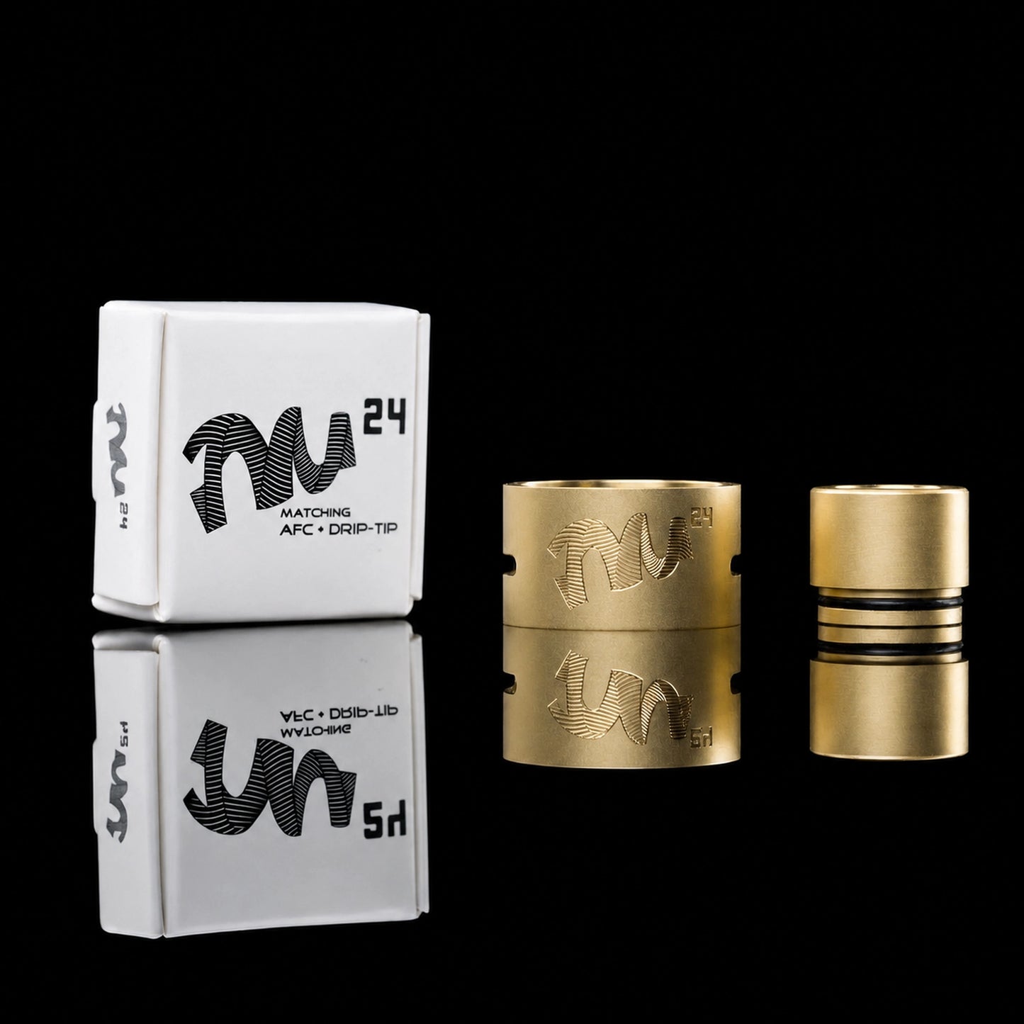 AFC Ring Drip-Tip Combo for TM24 - Stainless Matte Gold