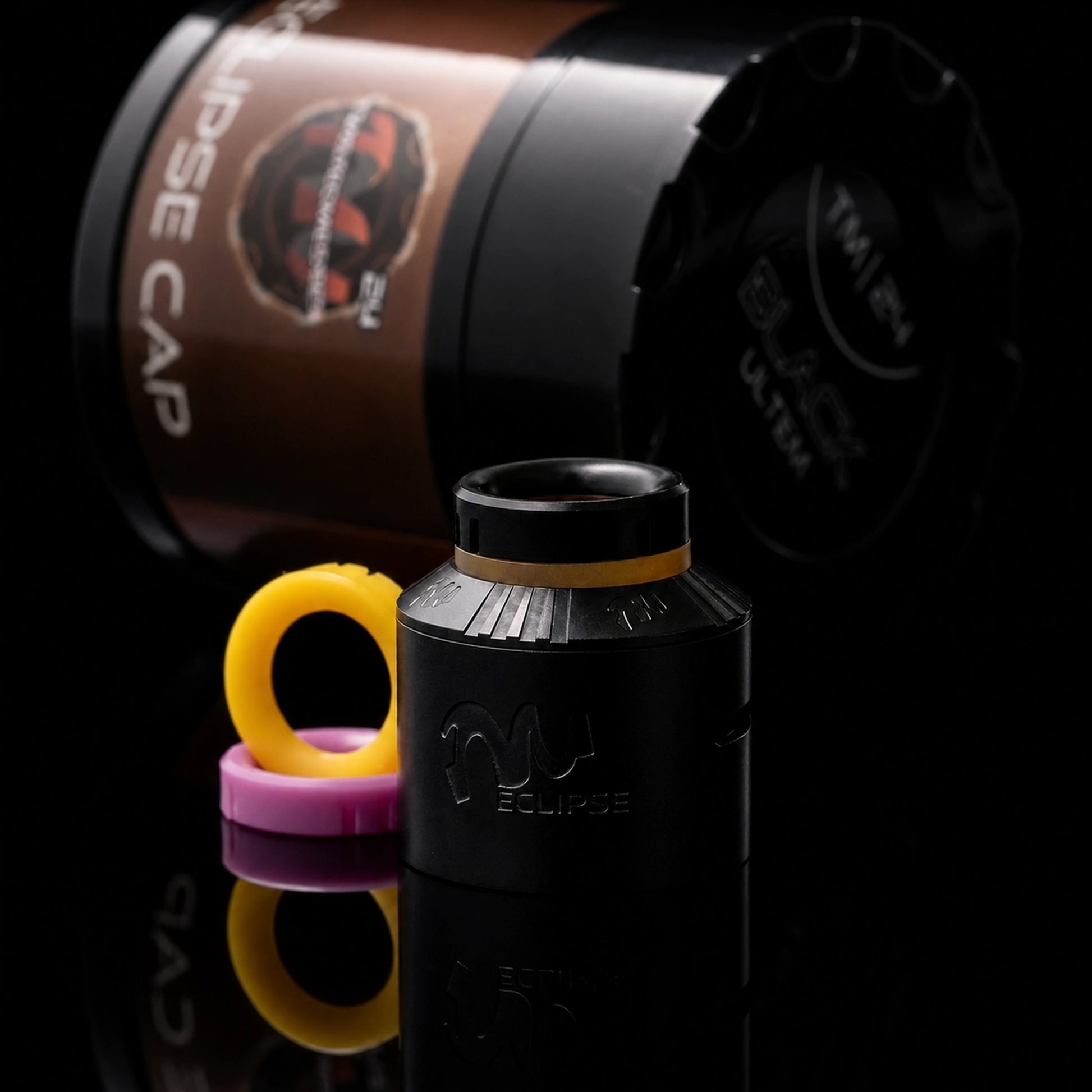Eclipse Cap - for the TM24 RDA - TM24 Eclipse Cap Black