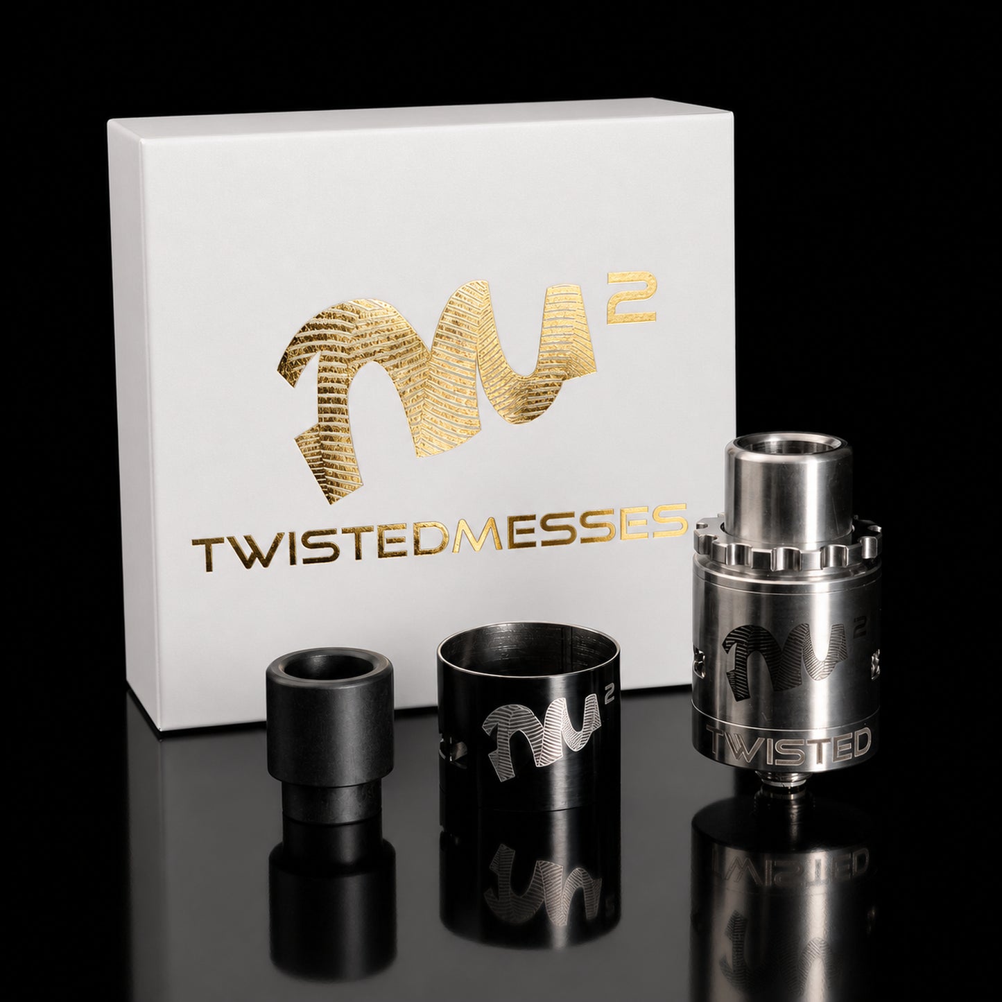 Twisted Messes RDA2 (Squared) - Box and contents